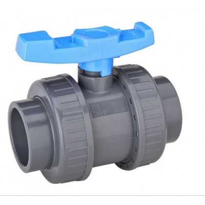 Upvc Irrigation Ball Valve/ Plastic Double Union Ball Valve